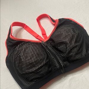 VSX Black and Coral Sports Bra
